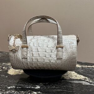 Brahmin Claire Melbourne Leather Barrel Bag